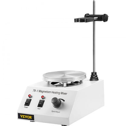 010458672575 - 1L Magnetic Stirrer with 1600 RPM, Stainless Steel Hot Plate
