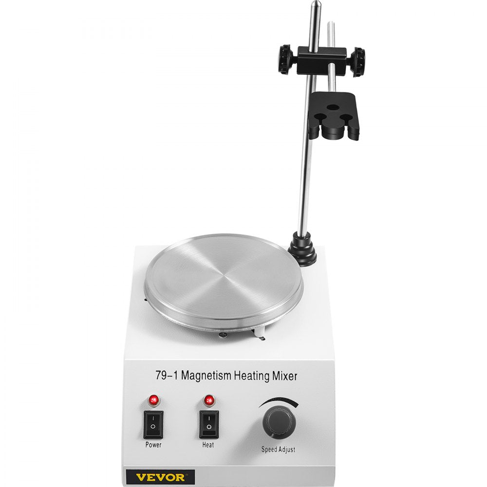 010458672575 - 1L Magnetic Stirrer with 1600 RPM, Stainless Steel Hot Plate