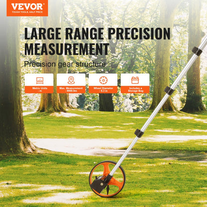 QLDZ16 - Accurate VEVOR Measuring Wheel with 6.3" Diameter for Easy Distance Measurement