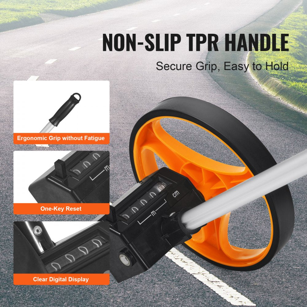 QLDZ16 - Accurate VEVOR Measuring Wheel with 6.3" Diameter for Easy Distance Measurement