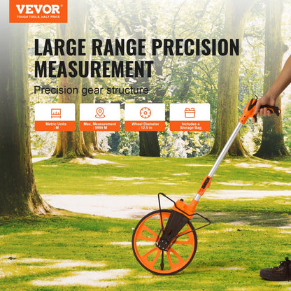 QLDZ09 - Accurate 12.5" Measuring Wheel with Ergonomic Handle and Floating Arrow