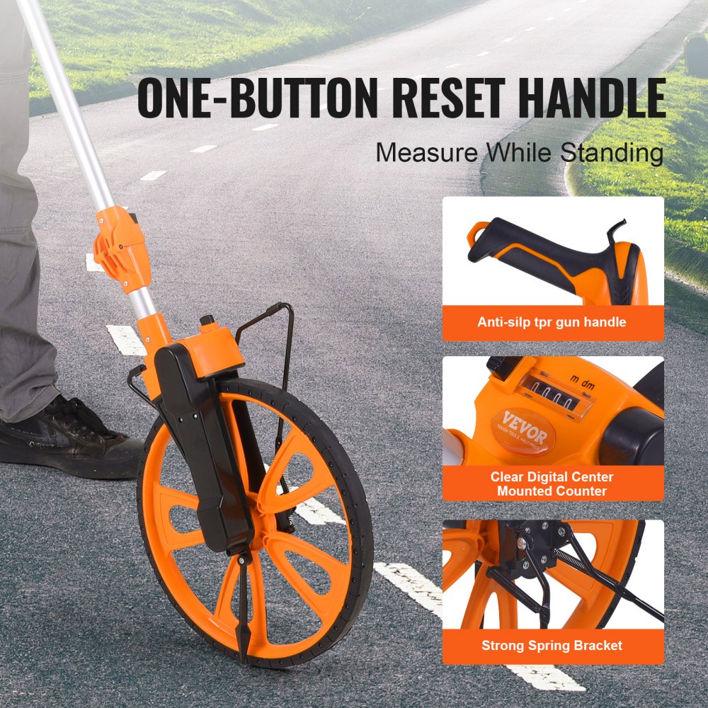 QLDZ09 - Accurate 12.5" Measuring Wheel with Ergonomic Handle and Floating Arrow