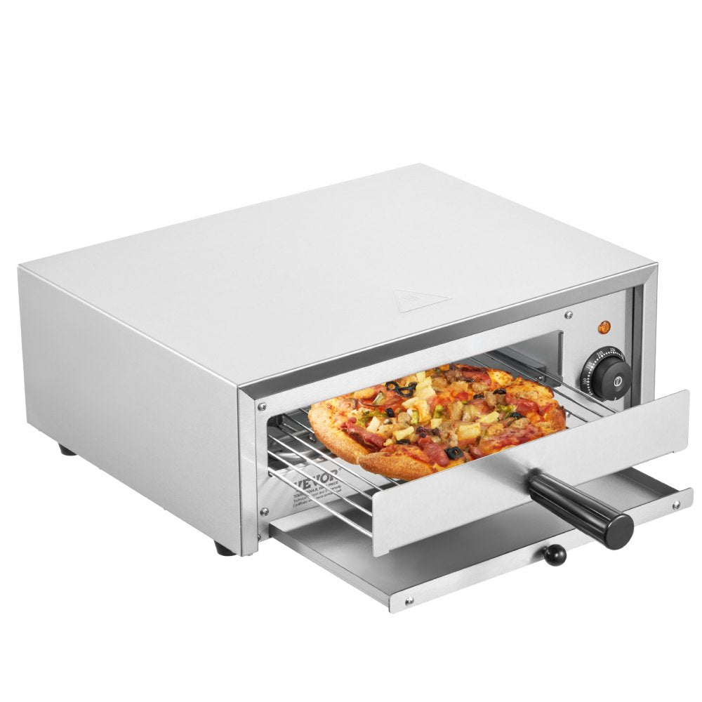 FY-DBS-1 - 12" Stainless Steel Electric Pizza Oven with Precise Temperature Control