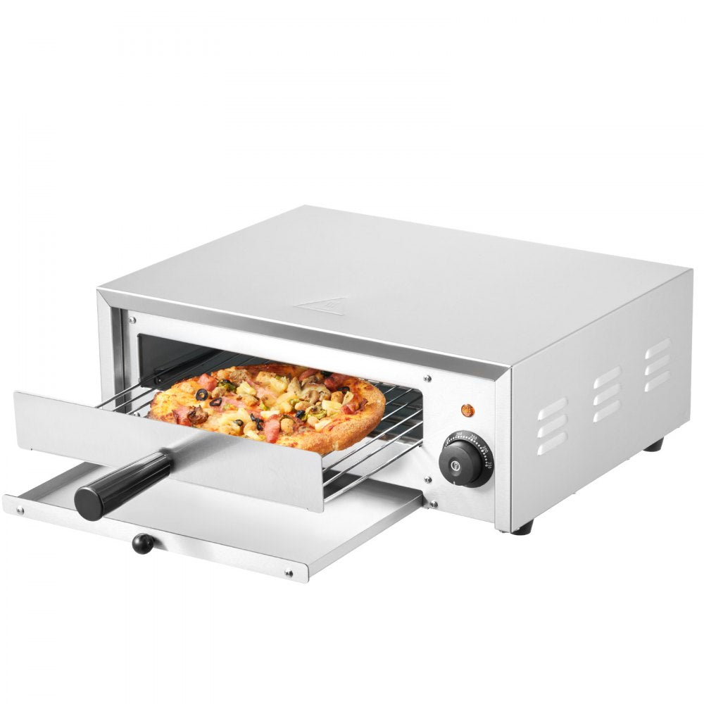 FY-DBS-1 - 12" Stainless Steel Electric Pizza Oven with Precise Temperature Control