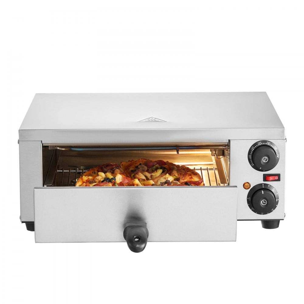 FY-P0-1 - 12" VEVOR Stainless Steel Pizza Oven with Dual Heating Tubes