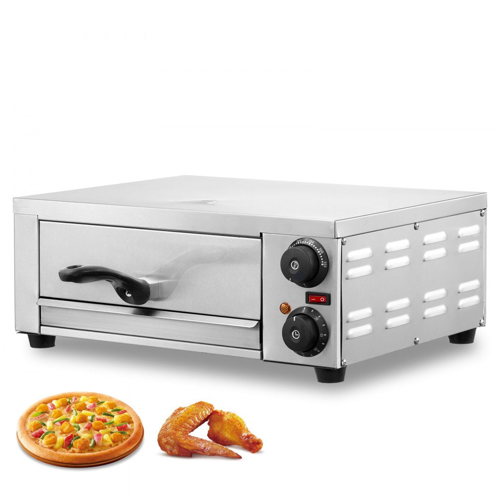 FY-P0-1 - 12" VEVOR Stainless Steel Pizza Oven with Dual Heating Tubes