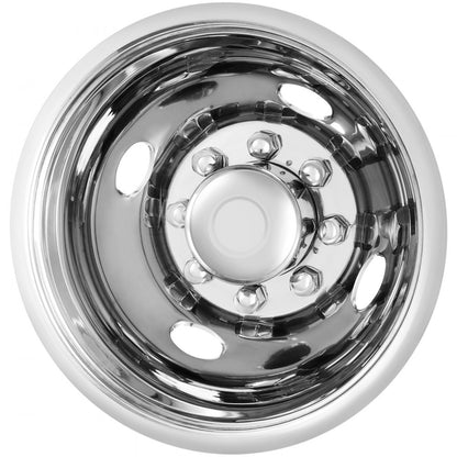 71604F/R - 16-Inch Stainless Steel Wheel Covers for Ford F350 Upgrade