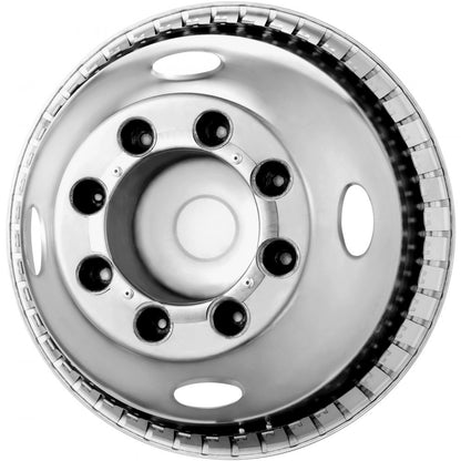 71604F/R - 16-Inch Stainless Steel Wheel Covers for Ford F350 Upgrade