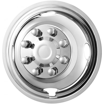 71604F/R - 16-Inch Stainless Steel Wheel Covers for Ford F350 Upgrade