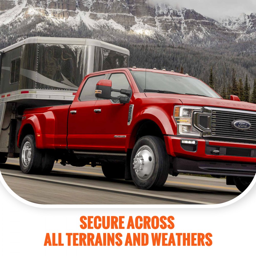 71903F/R - Stainless Steel Wheel Simulators for Ford F450/F550 Trucks