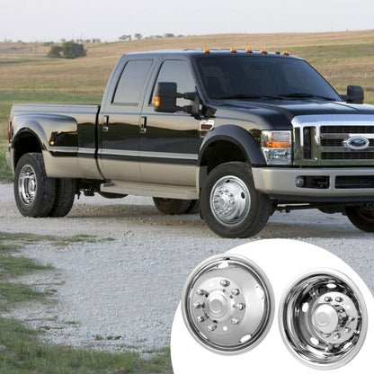 71903F/R - Stainless Steel Wheel Simulators for Ford F450/F550 Trucks