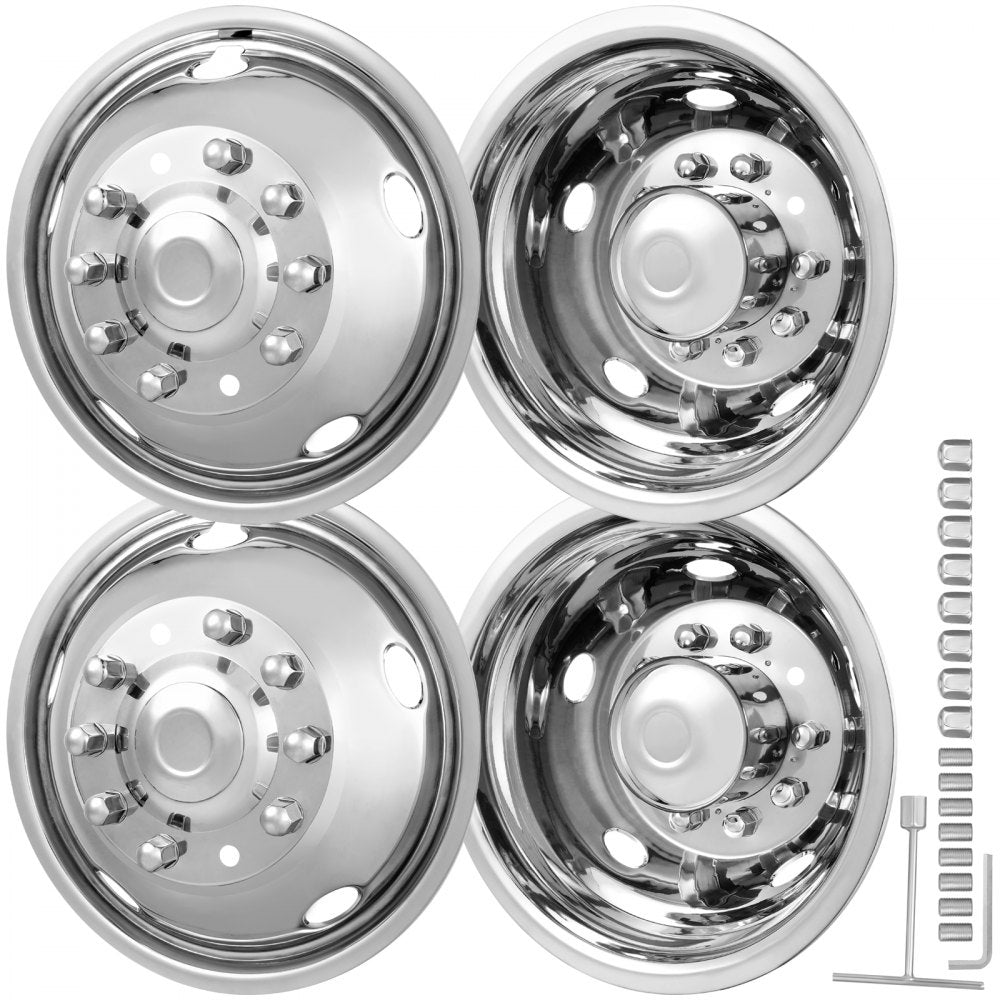 71903F/R - Stainless Steel Wheel Simulators for Ford F450/F550 Trucks