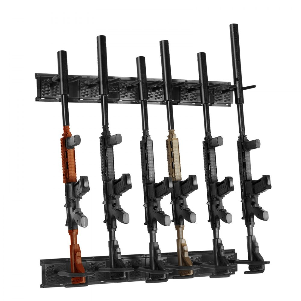 RF-QJ003 - Heavy-Duty Metal Gun Rack for 4-6 Firearms with Soft Padding
