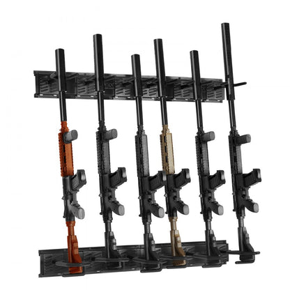 RF-QJ003 - Heavy-Duty Metal Gun Rack for 4-6 Firearms with Soft Padding