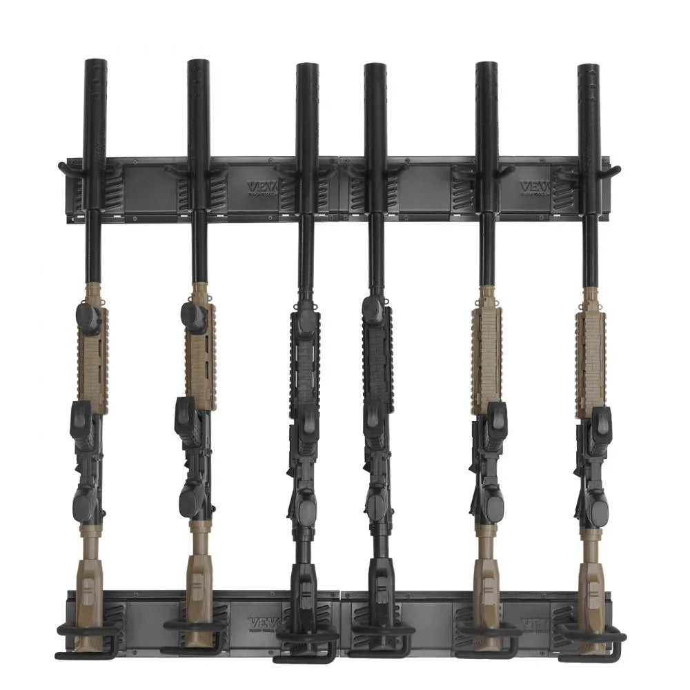 RF-QJ003 - Heavy-Duty Metal Gun Rack for 4-6 Firearms with Soft Padding