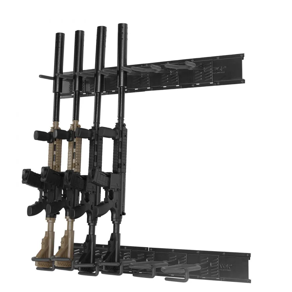 RF-QJ003 - Heavy-Duty Metal Gun Rack for 4-6 Firearms with Soft Padding