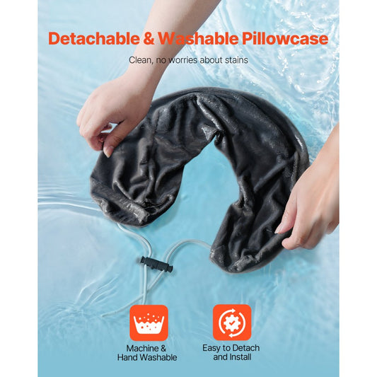 GM-2032 - Ergonomic Memory Foam Travel Pillow with Adjustable Support & Accessories