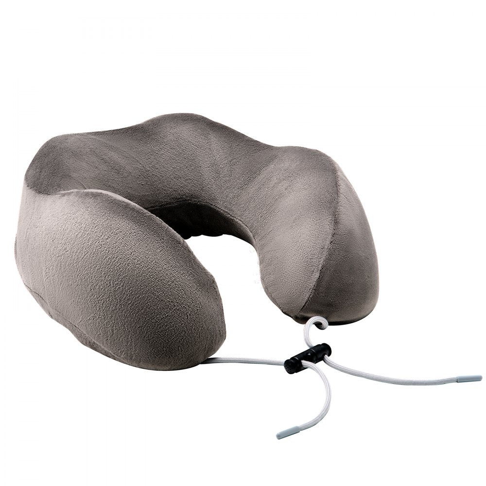 GM-2032 - Ergonomic Memory Foam Travel Pillow with Adjustable Support & Accessories