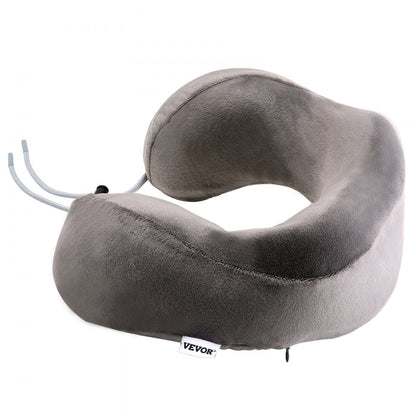 GM-2032 - Ergonomic Memory Foam Travel Pillow with Adjustable Support & Accessories