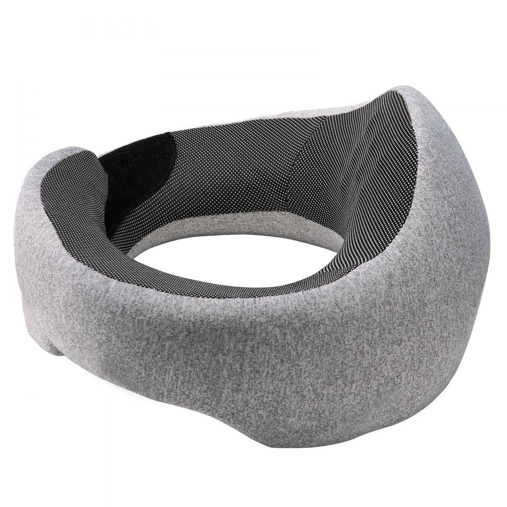 SN-FC779 - Double-Layer Memory Foam Travel Pillow Set with Eye Mask & Earplugs