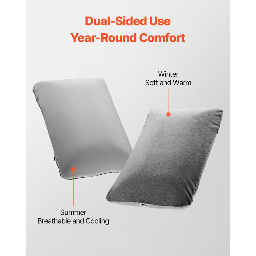 GM-1025B - Memory Foam Travel Pillow with Washable Cover & Storage Bag