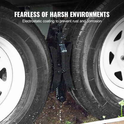 71C06F - Heavy-Duty RV Tire Chock, Fits 3.5" to 12", Portable Storage Bag