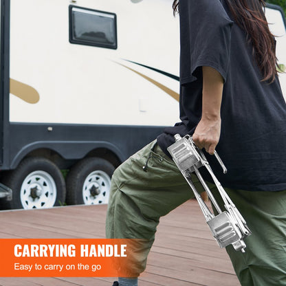 71C06G - Durable Wheel Chock Stabilizer for RVs, Trailers & Trucks