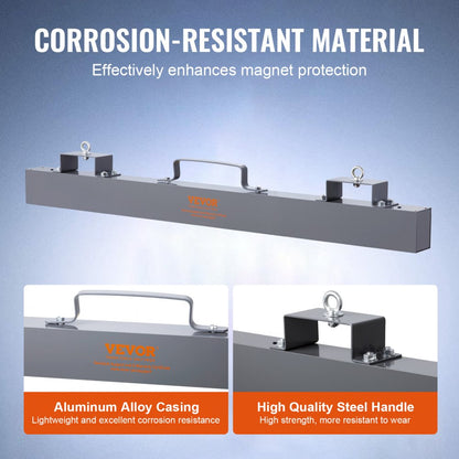 QJ8013-36″ - 36" Magnetic Sweeper for Forklifts, Easy Debris Removal