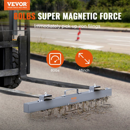 QJ8013-48″ - 48-Inch Magnetic Sweeper for Safe Industrial Cleanup