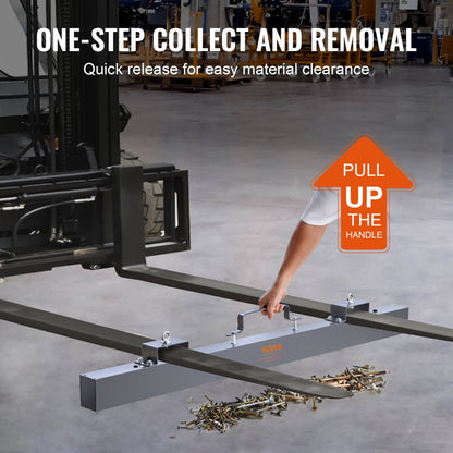 QJ8013-48″ - 48-Inch Magnetic Sweeper for Safe Industrial Cleanup