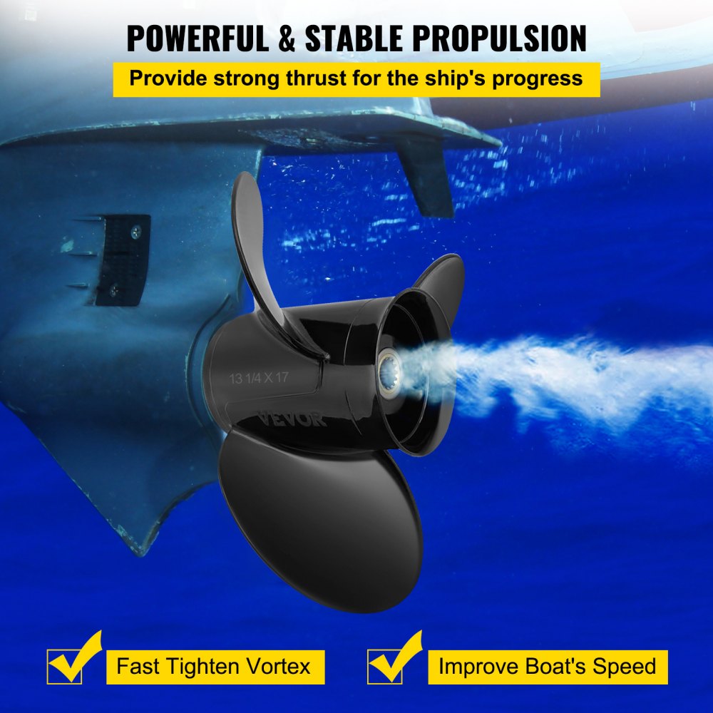 OEM 765183 - 13.25" Evinrude Propeller | Lightweight Aluminum Alloy