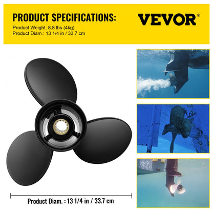 OEM 765183 - 13.25" Evinrude Propeller | Lightweight Aluminum Alloy