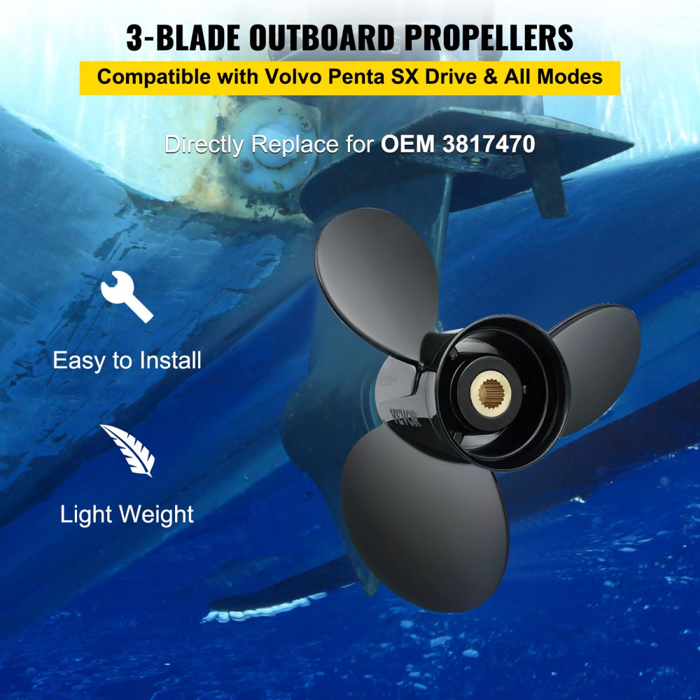 {"title":"3817470 - 14\" x 23\" 3-Blade Aluminium Outboard Propeller"}
