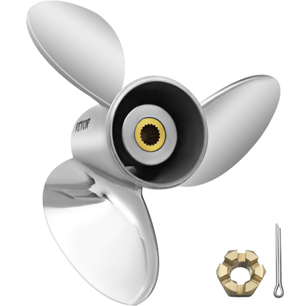 OEM 3860709 - 14.5" Stainless Steel Outboard Propeller for Volvo Penta