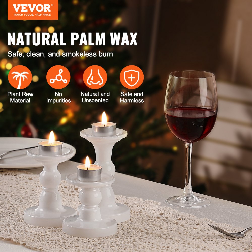 HA1806 - VEVOR 1.5" Unscented Tea Light Candles, 6.5 Hour Burn Time