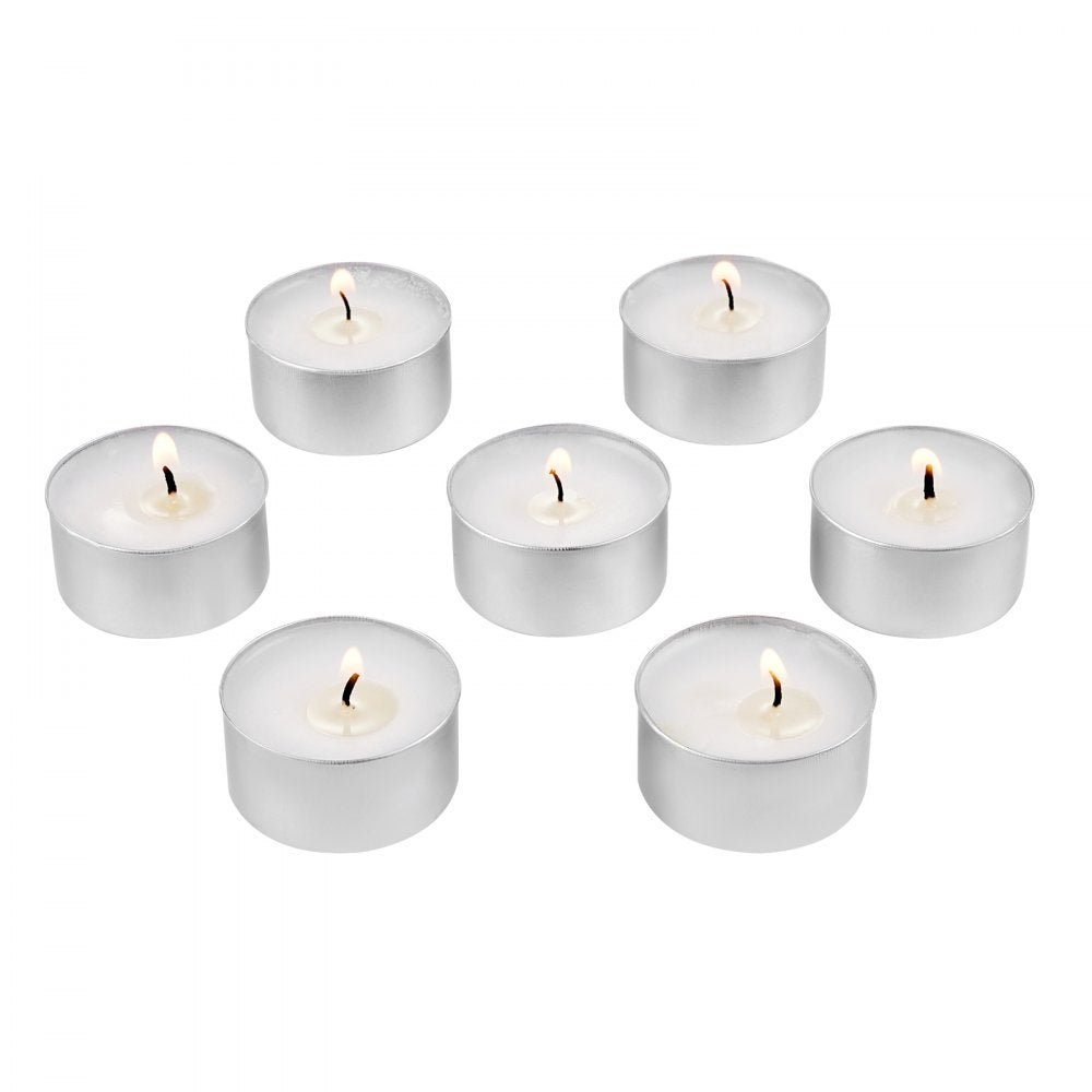 HA1806 - VEVOR 1.5" Unscented Tea Light Candles, 6.5 Hour Burn Time