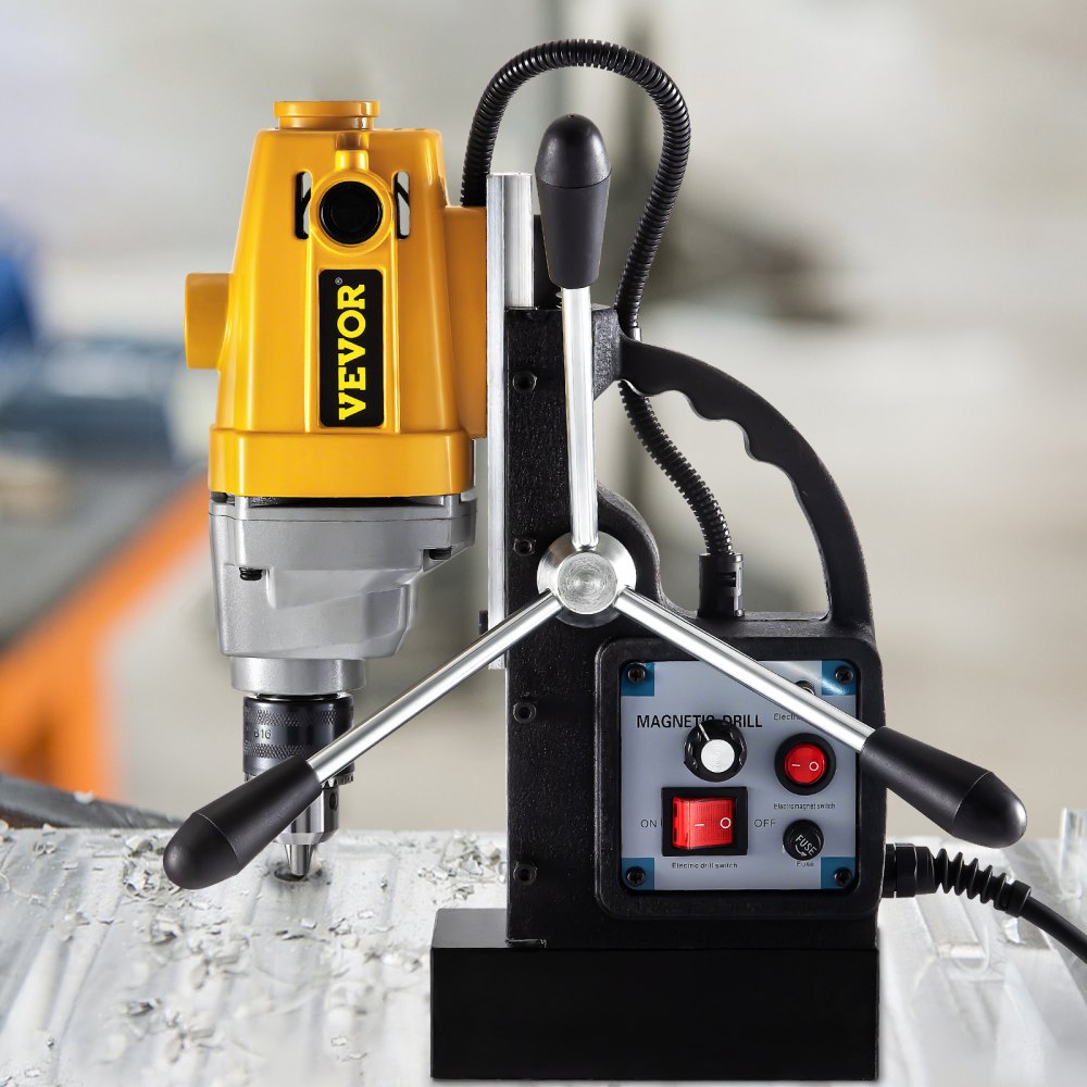 VV-MD-750 - Heavy-Duty Magnetic Drill for Precision Boring Up to 3.9" Depth