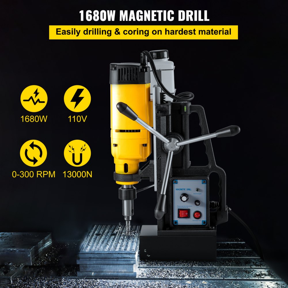 VV-MD-1680 - 1680W Portable Magnetic Drill for 2" Depth Boring