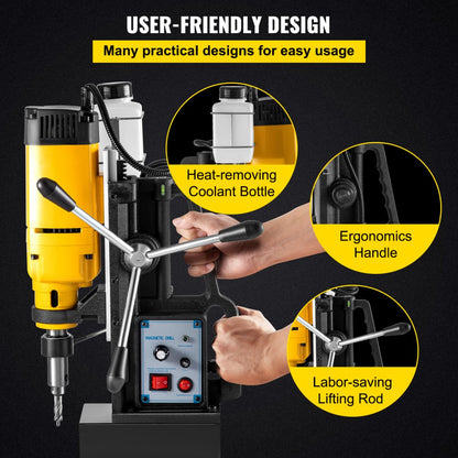 VV-MD-1680 - 1680W Portable Magnetic Drill for 2" Depth Boring
