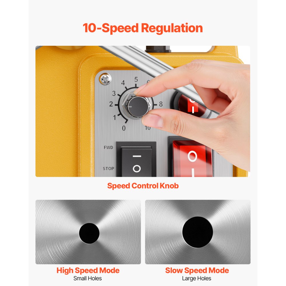 ZT-50HAR - Magnetic Drill Press with 6 Bits for Steel and Iron
