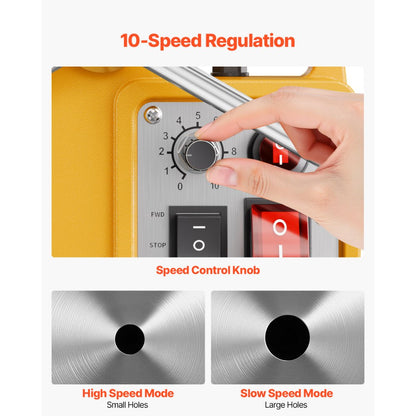 ZT-50HAR - Magnetic Drill Press with 6 Bits for Steel and Iron