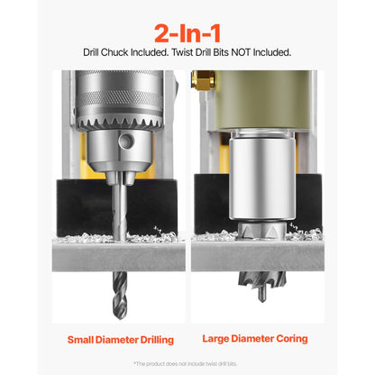 ZT-40HA - 1400W Magnetic Drill with Precision Depth Control and 800 RPM