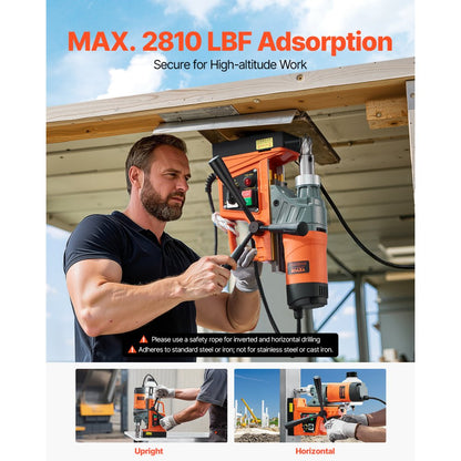 010385122035 - Portable 1450W Magnetic Drill for Steel and Iron