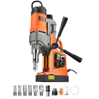 MDP-50 - Portable Magnetic Drill Press with 6 Bits for Steel & Iron