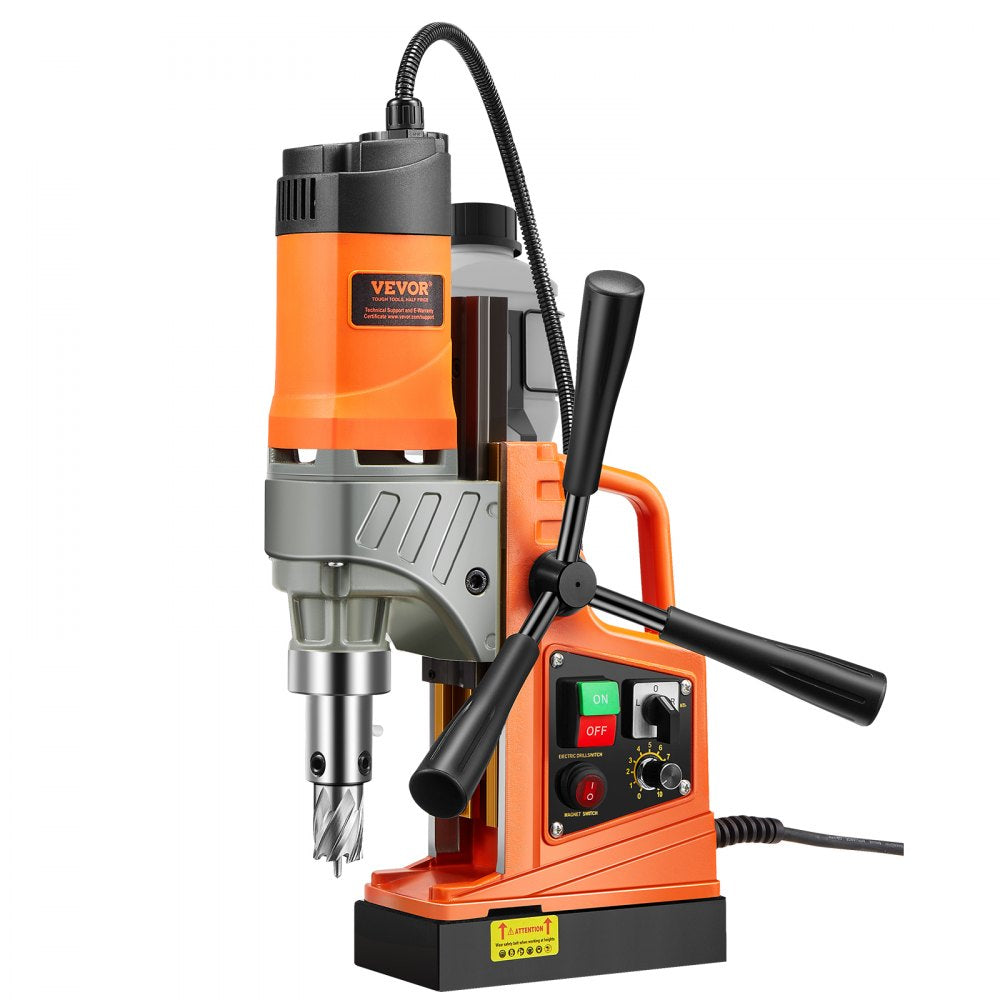 MDP-50 - Portable Magnetic Drill Press with 6 Bits for Steel & Iron