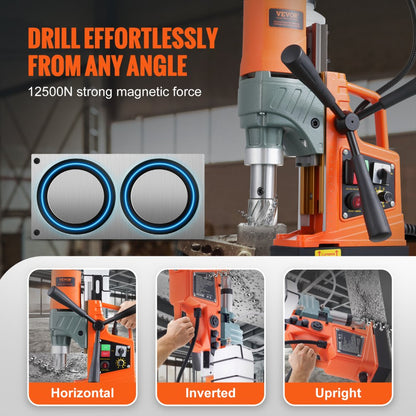 010364866477 - Portable 1450W Magnetic Drill for Steel and Metal Projects