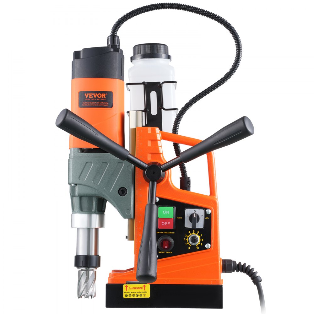 010954197511 - VEVOR 1450W Magnetic Drill with 10-Speed Control and Quick-Release Arbor