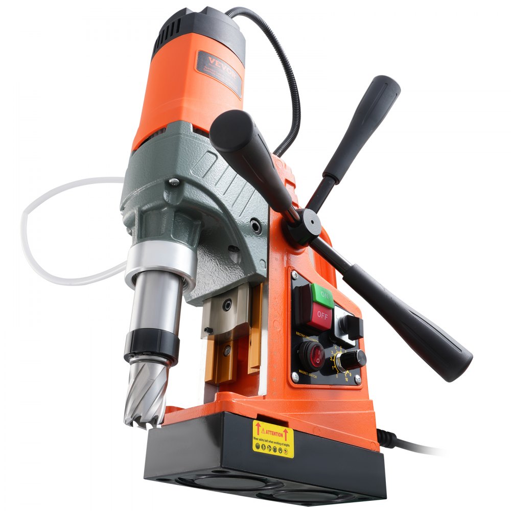 010954197511 - VEVOR 1450W Magnetic Drill with 10-Speed Control and Quick-Release Arbor