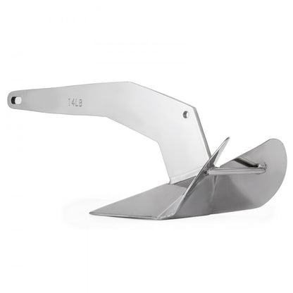 010343860751 - 14lb Stainless Steel Delta Anchor for 20-35 ft Boats