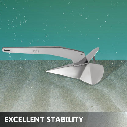 010677911201 - Durable 22 LB Delta Anchor for 28-42 FT Boats